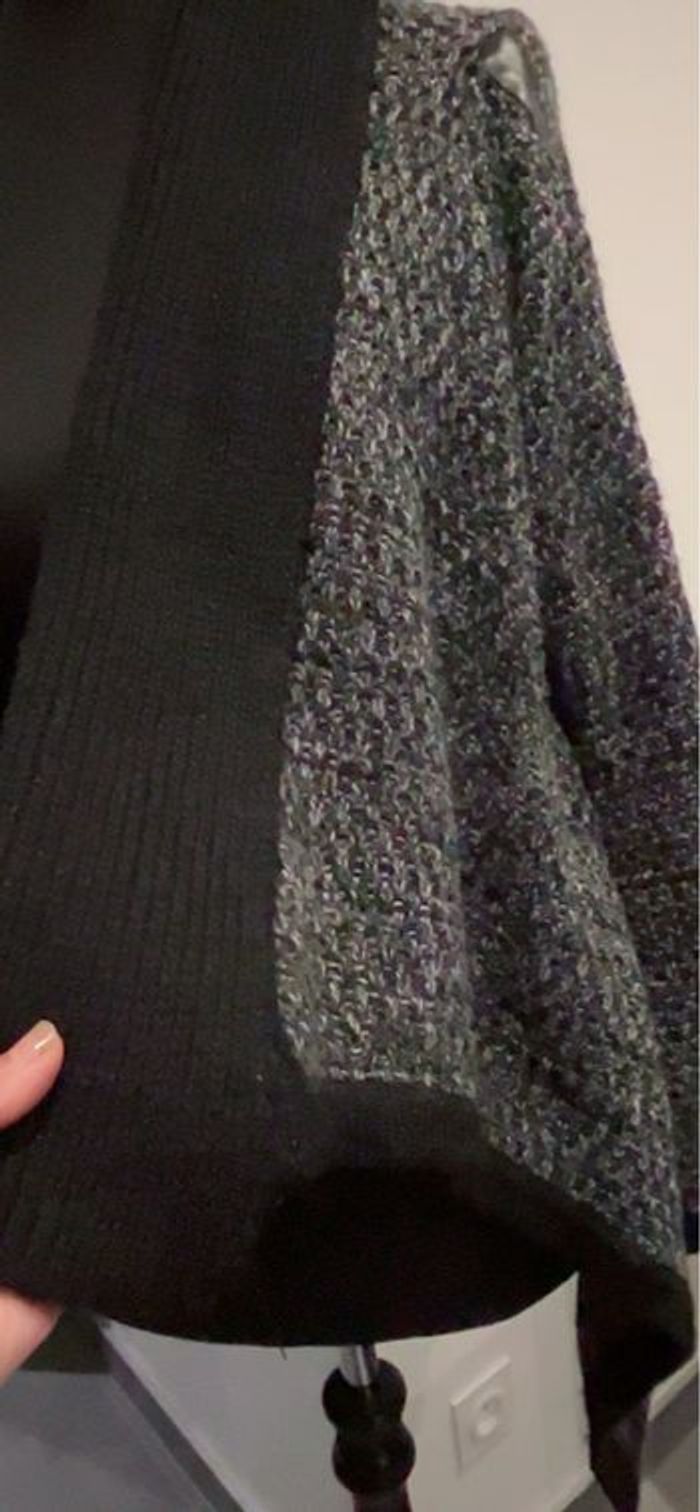 Gilet gris noir - photo numéro 2