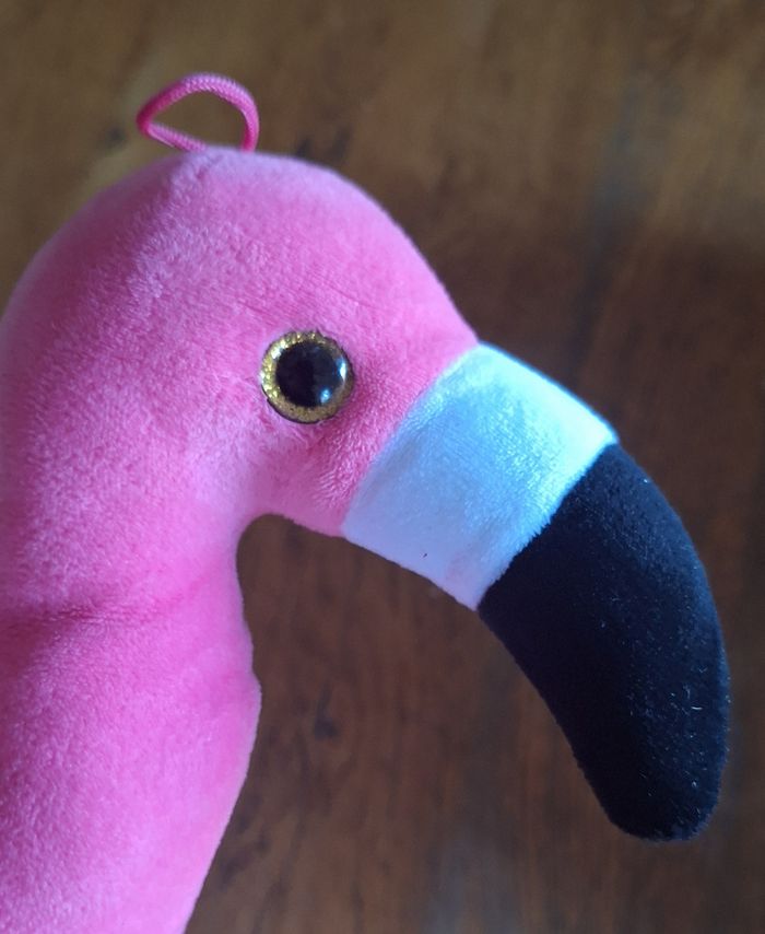 Peluche flamant rose - photo numéro 2