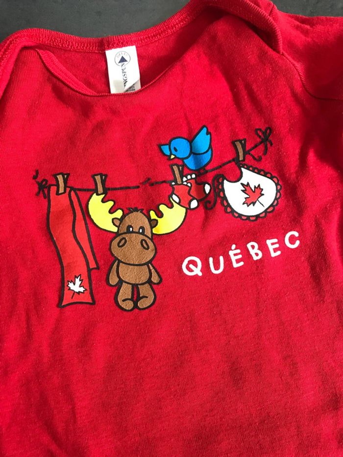 Body manches courtes Québec - photo numéro 3