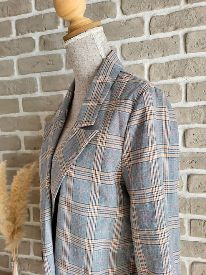 Veste blazer à carreaux Prince-de-Galles Daphnea - photo numéro 8