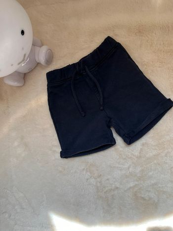 Short en molleton bleu marine TAO - 18 mois