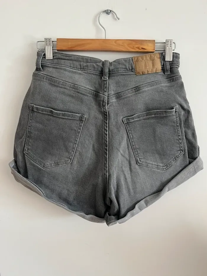 Short en jean gris Denim - photo numéro 5