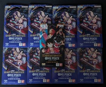 One piece - Lot 8 boosters OP14 + 1 booster OP09 scéllés