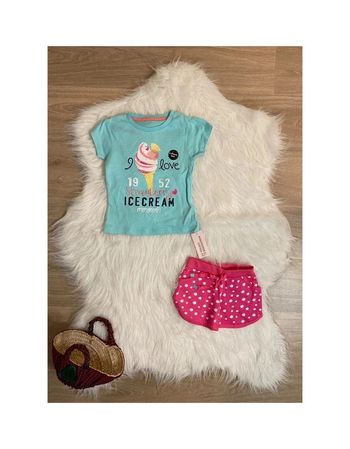 Ensemble teeshirt short Été Fille Primark – tout neuf avec étiquette 18/24 mois (2 ans)