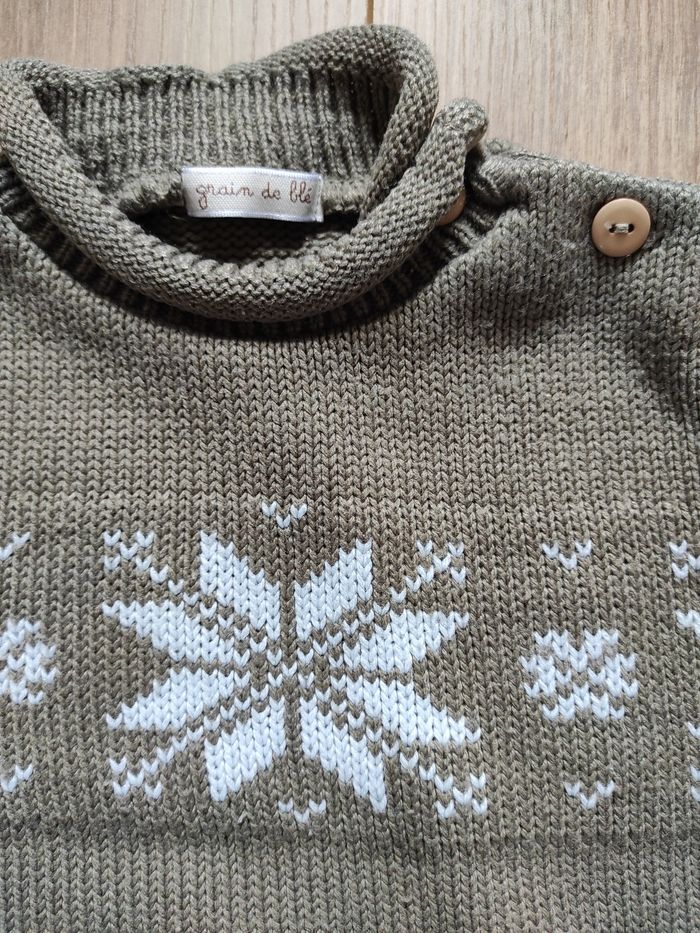 Pull 12 mois Grain de Blé - photo numéro 3