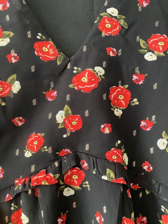 Blouse fleurie forme péplum manches 3/4 Season - Taille - photo numéro 4