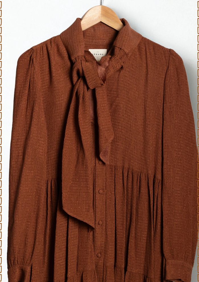 Robe teinte terracotta Sézane Taille 34 - photo numéro 2