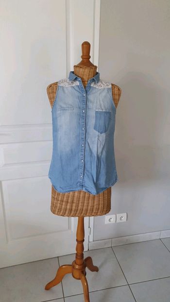Chemise en jean Sans manches Taille S CHELO2