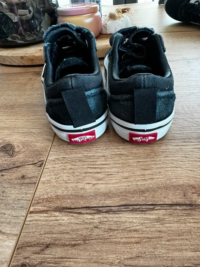 Vans enfant noir à scratch - photo numéro 4
