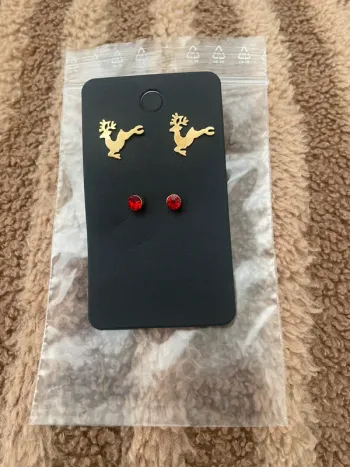 2 paires de Boucles d’oreilles noel