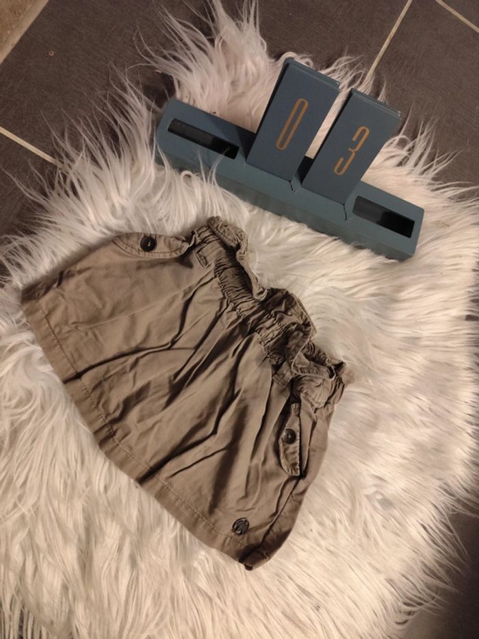 Jupe à poches taupe