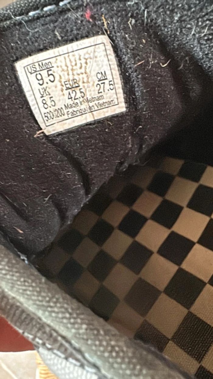 Vans damier noir et blanc Taille 42,5 - photo numéro 7