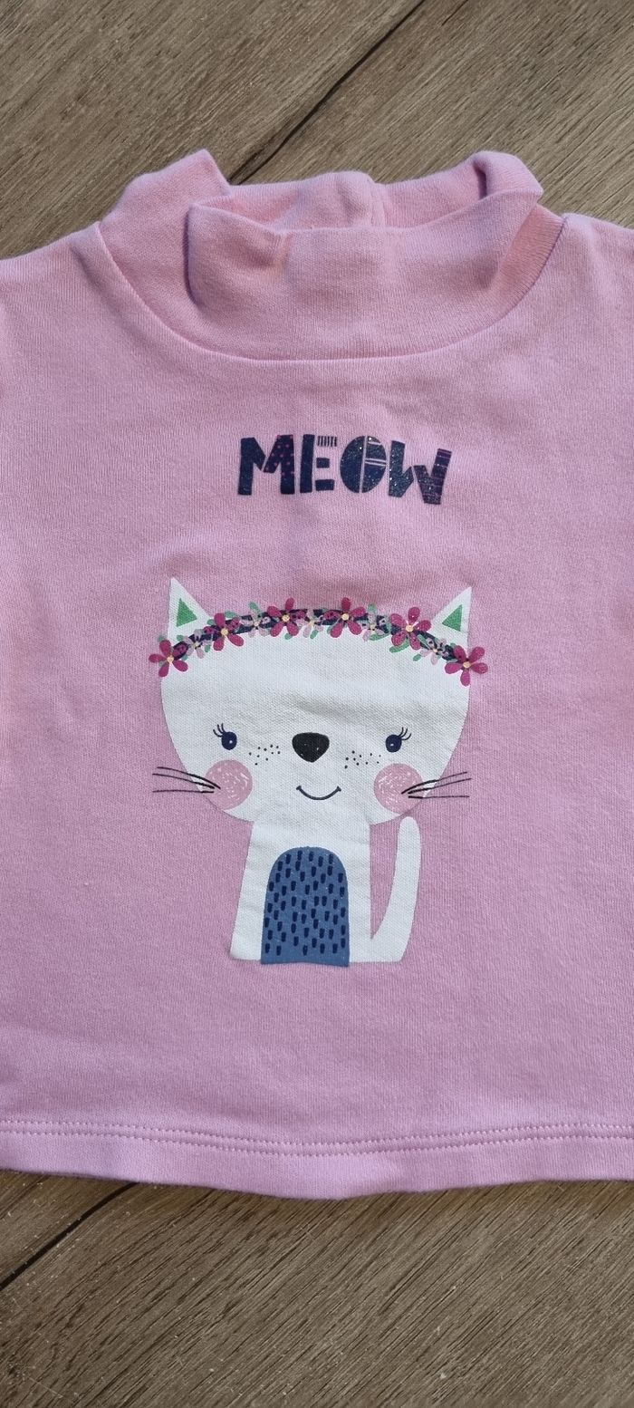 T-shirt ML 6 mois 🐱 - photo numéro 2