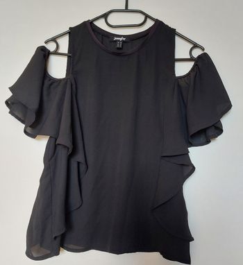 Chemisier fluide haut femme épaules dénudées 