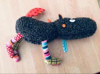 Loup peluche d’éveil 