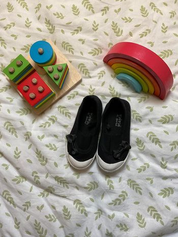 ballerine en toile noir taille 24