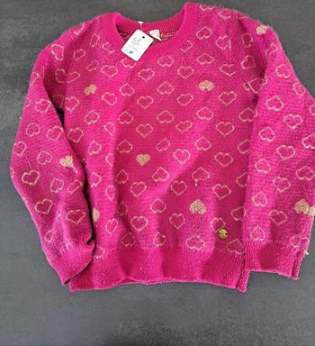 pull esprit fushia coeur