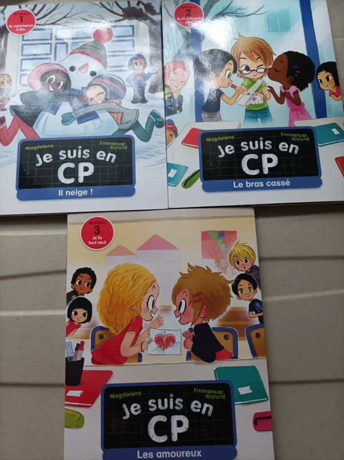 Lot de 3 livres enfant - Je suis en CP