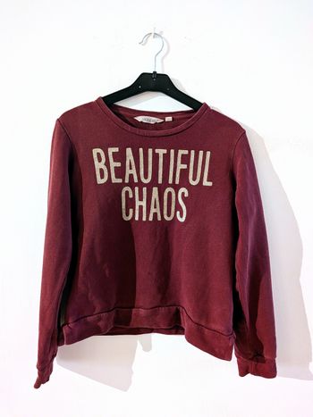 Pull inscription paillettée 12 ans Garcia Jean