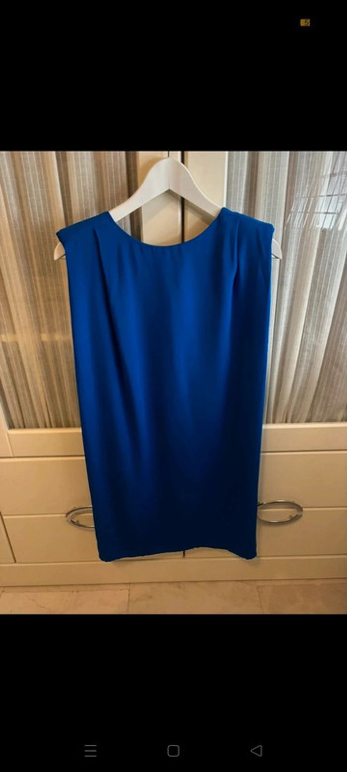 Robe courte "Mango" bleue électrique - photo numéro 2