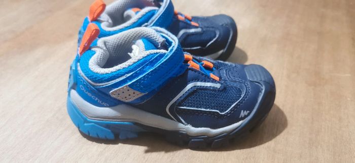 👟 🌼 chaussures mixtes enfant Quechua Crossrock T24 rando, sport, école 💙🍊 - photo numéro 5