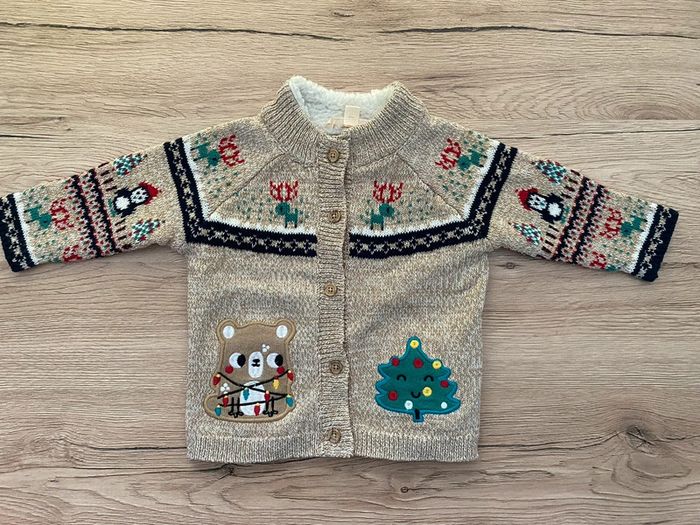 Lot 2 gilets DPAM noël 6 mois - photo numéro 2