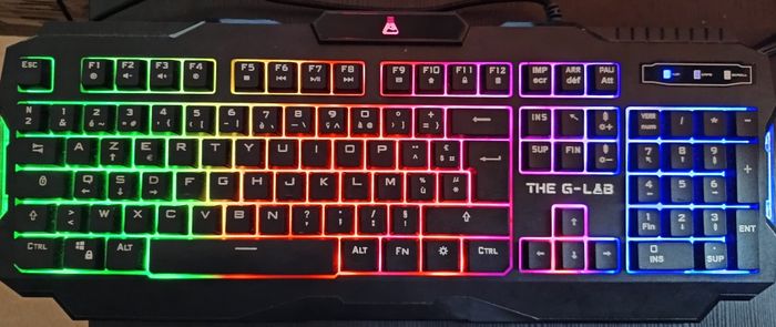 Clavier Mécanique Gaming Rétro éclairé G-LAB KEYZ-120/FR - AZERTY - Filaire USB - photo numéro 4