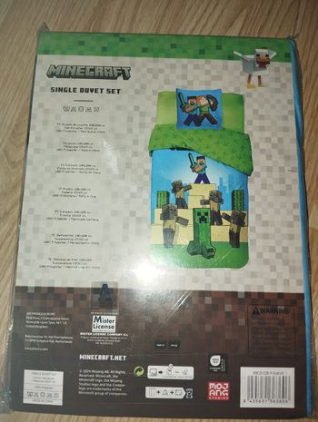 Parure de lit Minecraft taille 240/200 cm taille oreiller 63/63 cm