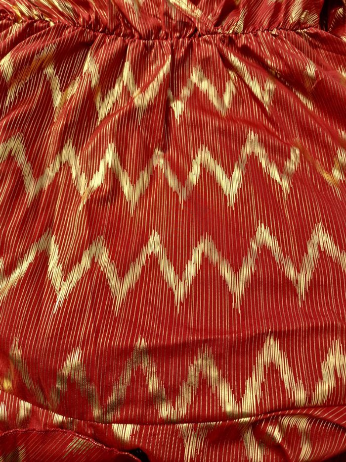 Robe Rouge Dorée Métallique - photo numéro 9