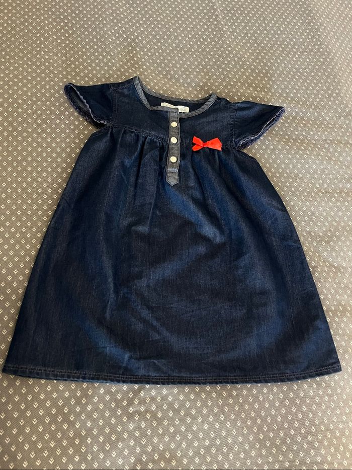 Robe fille denim léger Mes Petits Cailloux – 24 mois / 86 cm - photo numéro 2