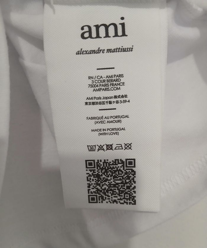 Vends lot T-shirt Patch Ami Paris taille XL, couleur noir et blanc Neuf avec étiquettes - photo numéro 4