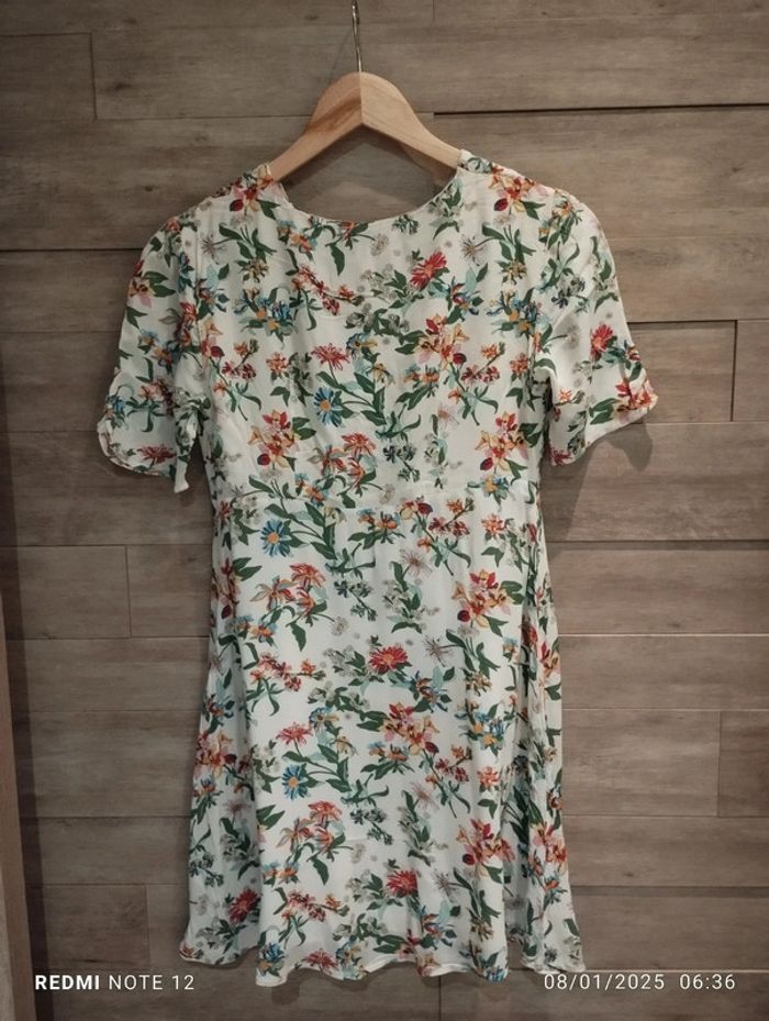 Robe Tommy Hilfiger blanc fleuri TXS - photo numéro 4