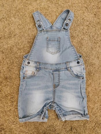 Salopette short jean 12 mois