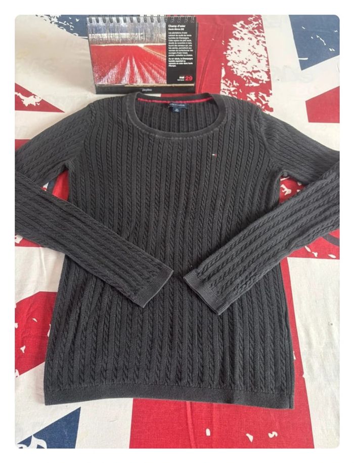 Pull Torsadé Tommy Hilfiger S noir anthracite - photo numéro 4