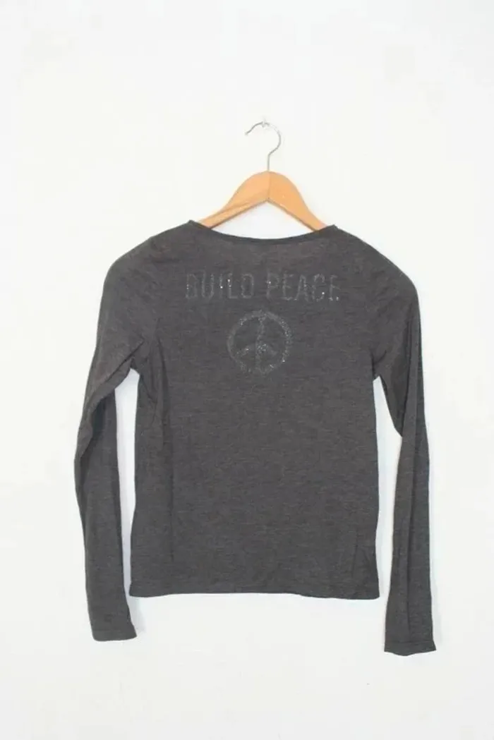 Tee shirt gris Okaidi taille 14 ans - photo numéro 2