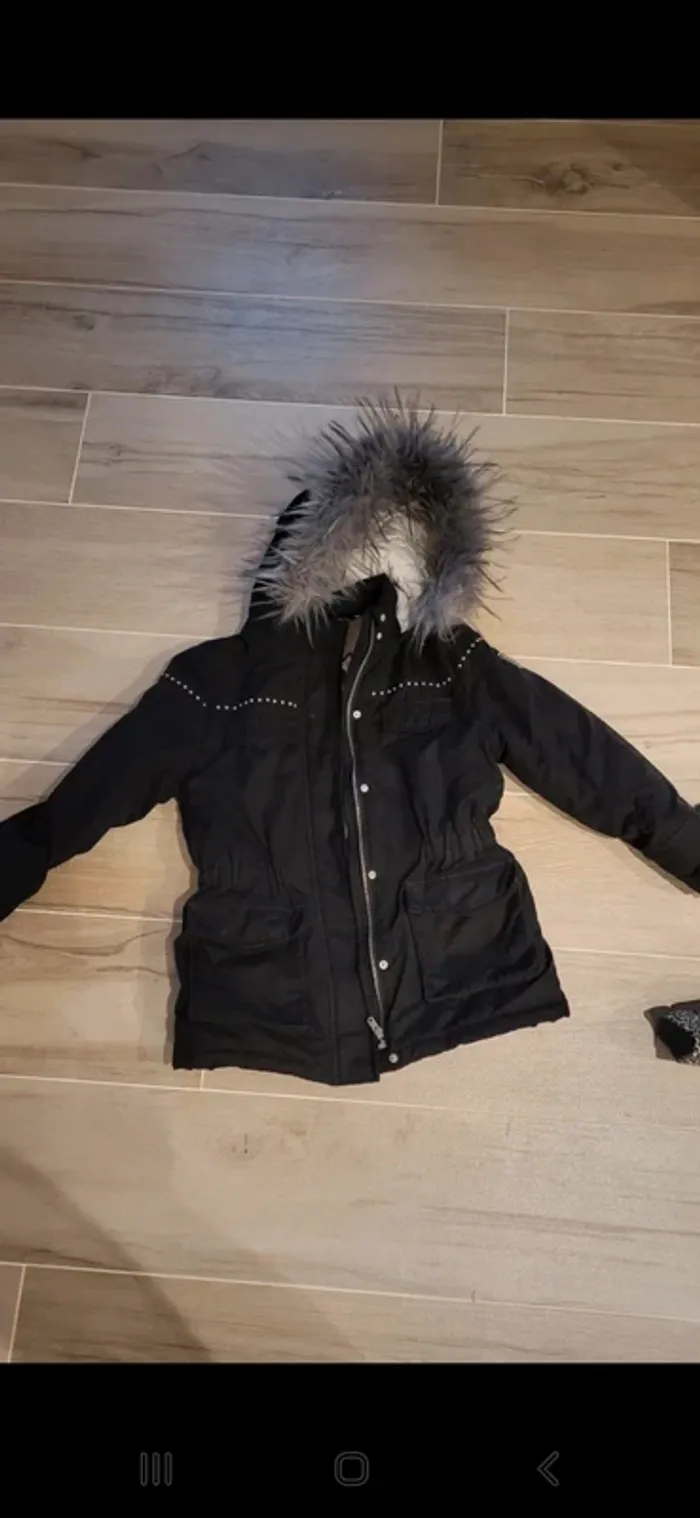 Parka+doudoune chaude fille - photo numéro 2