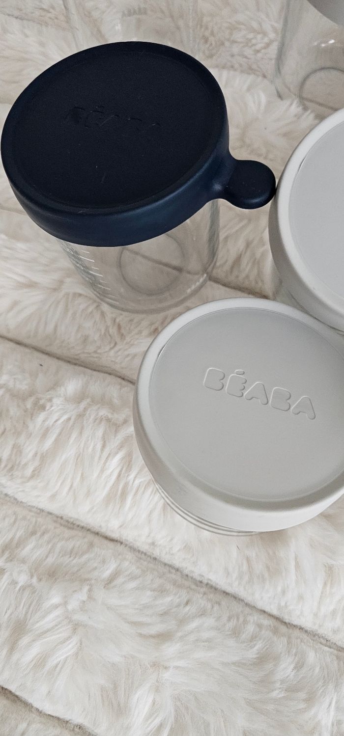 Lot de 8 pots en verres Béaba différents formats - photo numéro 5