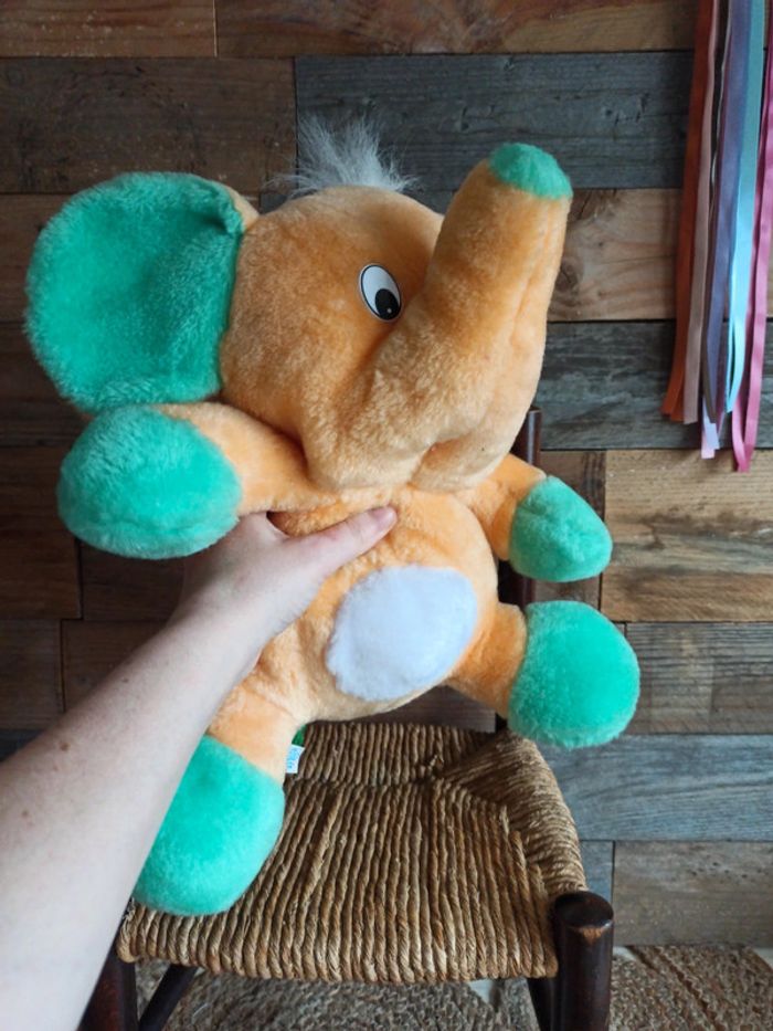 peluche éléphant Dalber vintage tbe - photo numéro 4