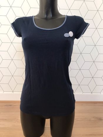 Tee shirt marine à badges