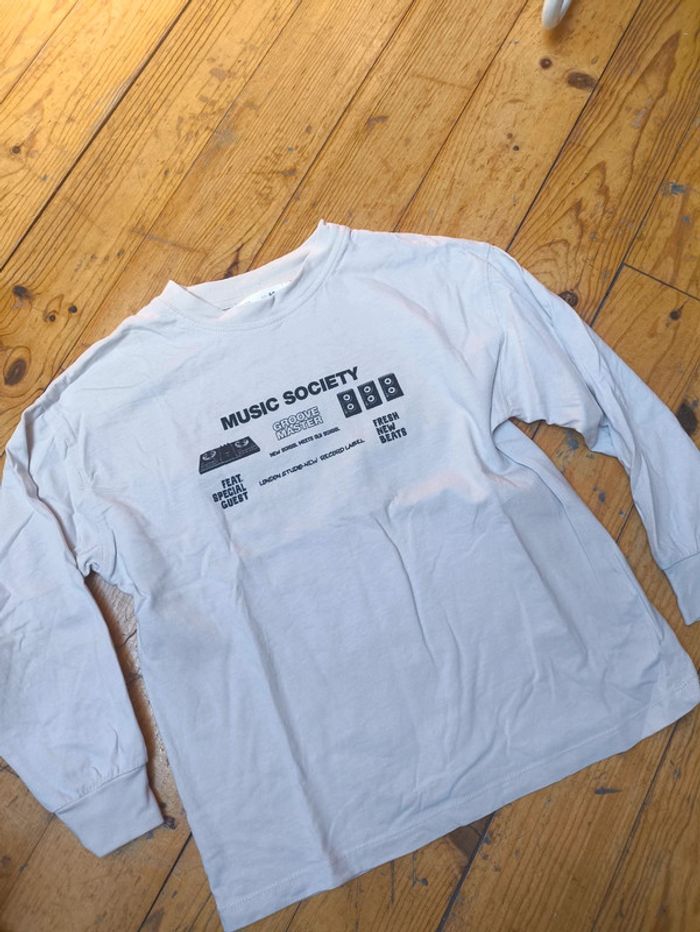 Tee shirt manches longues Zara 8-9 ans - photo numéro 4