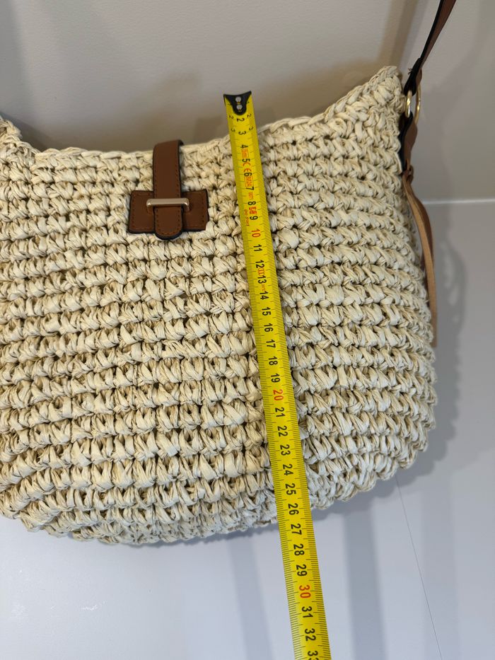 Sac effet paille  raphia neuf avec étiquette - photo numéro 3