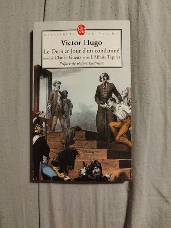 Livre " le dernier jour d'un condamné" de Victor hugo