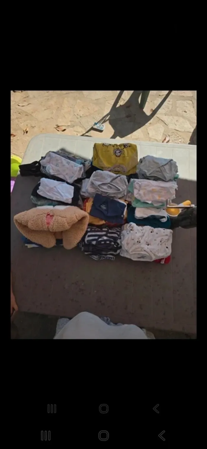 Grelots de vêtements tailles 1 mois garçon