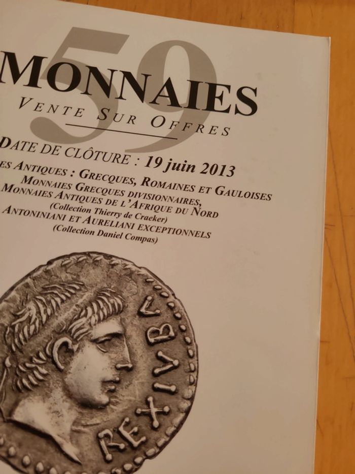 Monnaies, vente sur offres 2013 - photo numéro 2