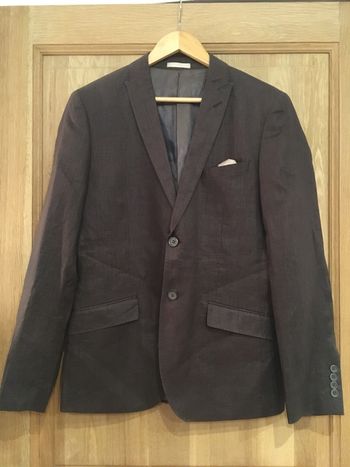 Veste de costume blazer manches longues homme Devred marron