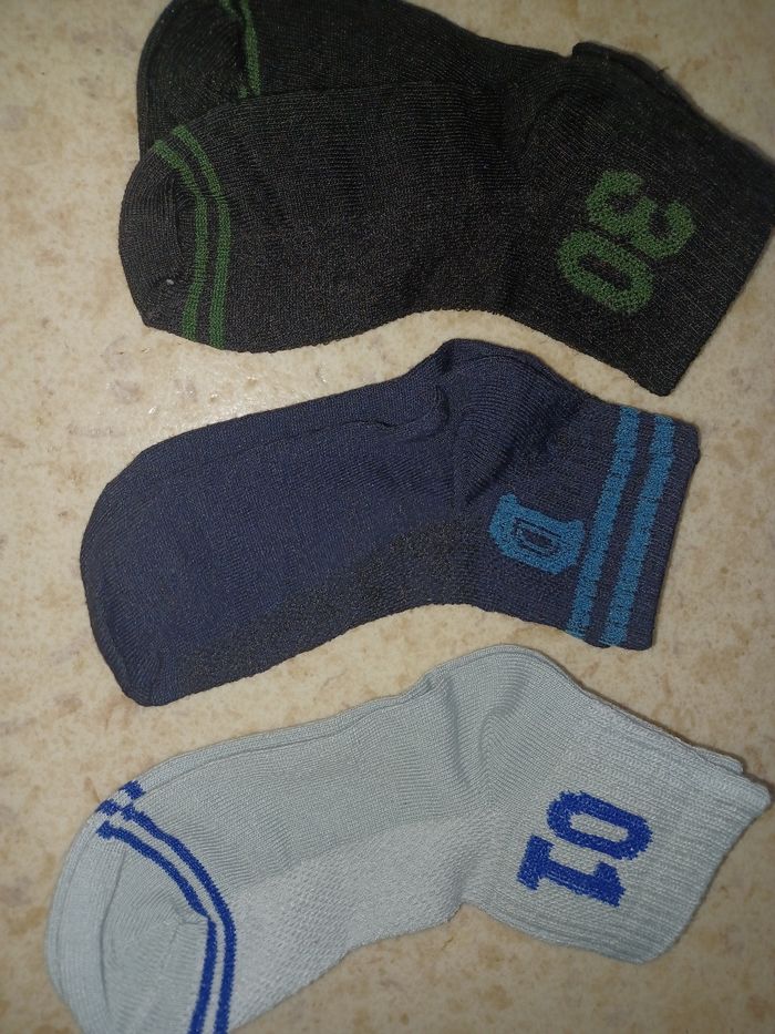 Lot de 3 socquettes garçon neuves sport - photo numéro 3