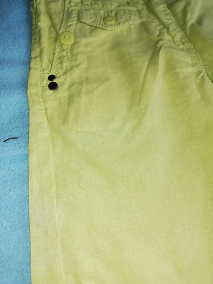 Pantalon en lin vert clair - photo numéro 5