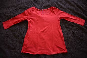 T-shirt manche 3/4 Rouge