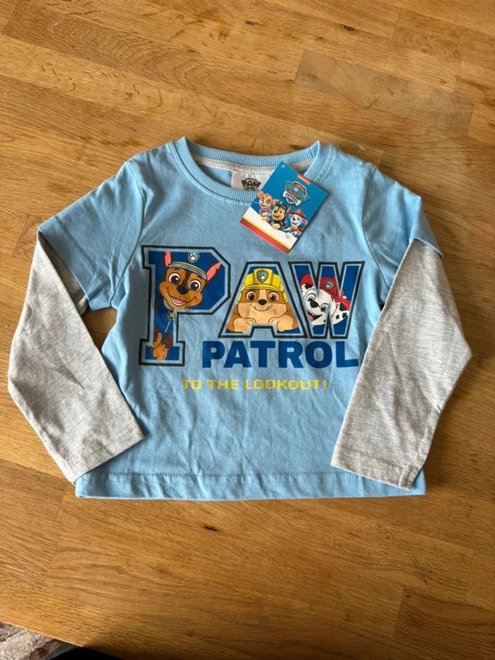 Tee shirt manche longue pat patrouille
