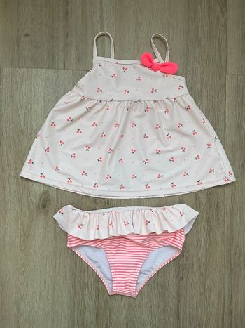 Maillot de bain Kiabi 2 pièces rose 18 mois